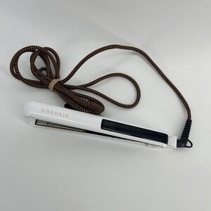 Theorie Saga II TitanSculpt Flat Iron 1 in Titanium Hair Straightener TH-S10WHT
